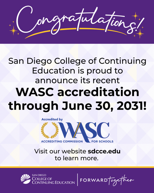 WASC Congratulations