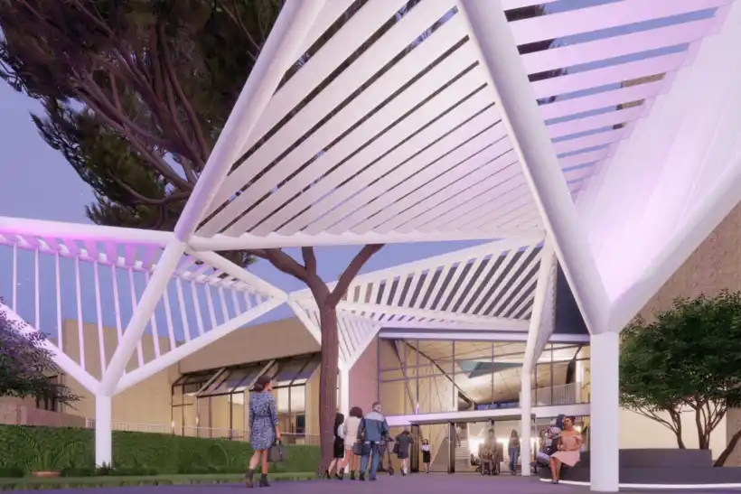 Rendering of the updated building