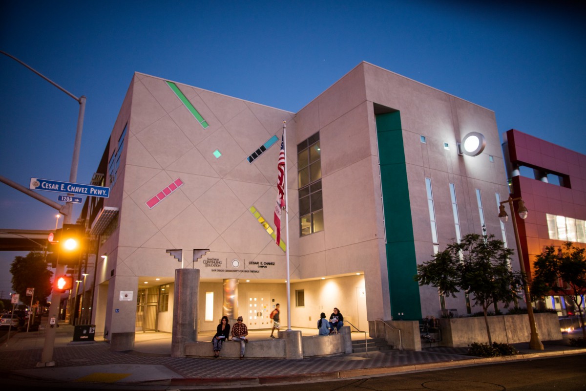 San Diego Continuing Education’s César E. Chávez Campus located in Barrio Logan