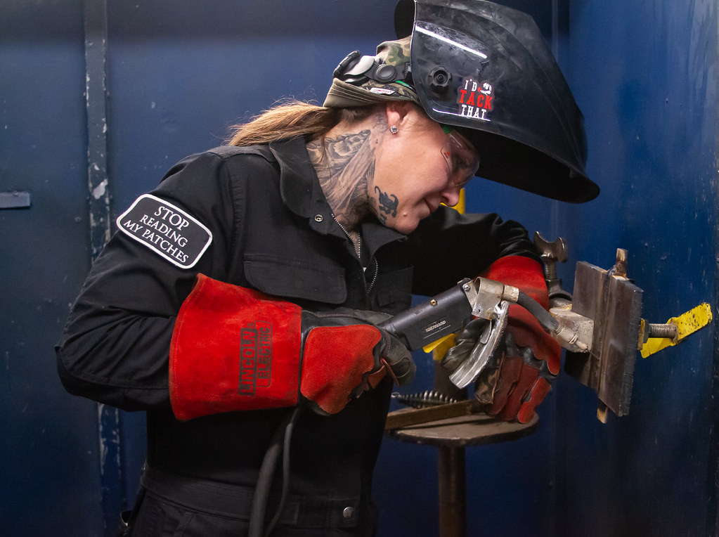 Completing a project inside SDCE’s state-of-the-art welding facility 