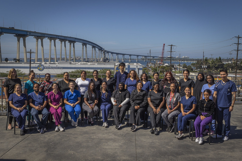 Certified Nursing Assistant students at SDCCE’s Cesar Chavez Campus in Barrio Logan