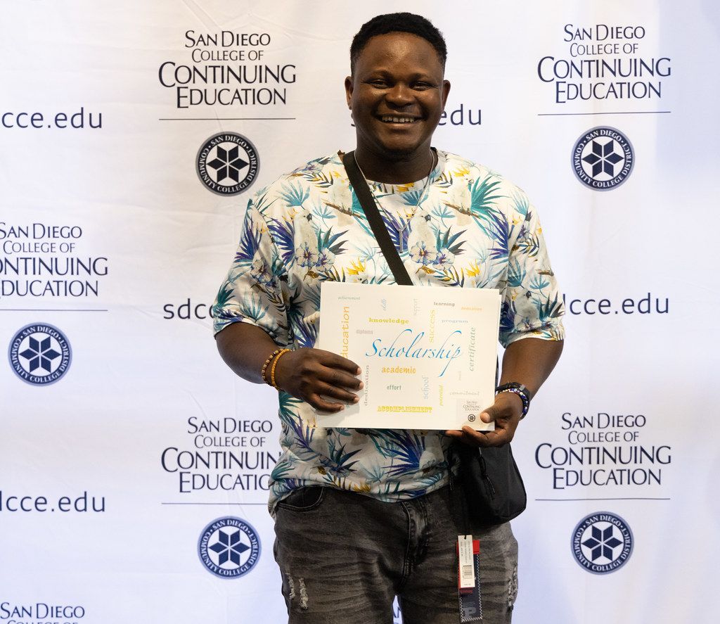 2023 SDCCE Scholarship Recipient & Plumbing Student