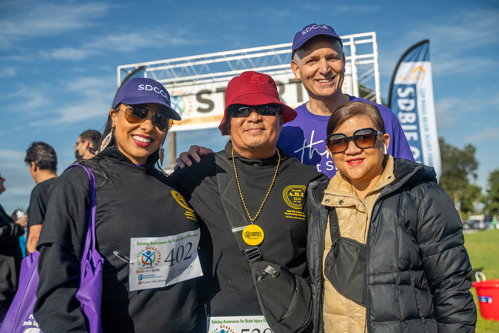 San Diego College of Continuing Education President Dr. Tina M. King walks alongside brain injury survivors, faculty, and students during 2024 surviveHEADSTRONG Walk