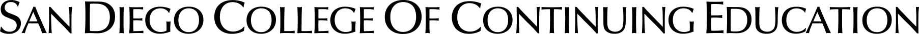 SDCCE Logo without District Seal – Black | Horizontal | One Line
