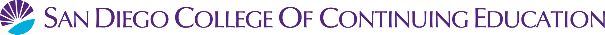 SDCCE Logo with District Seal – Color | Horizontal | One Line